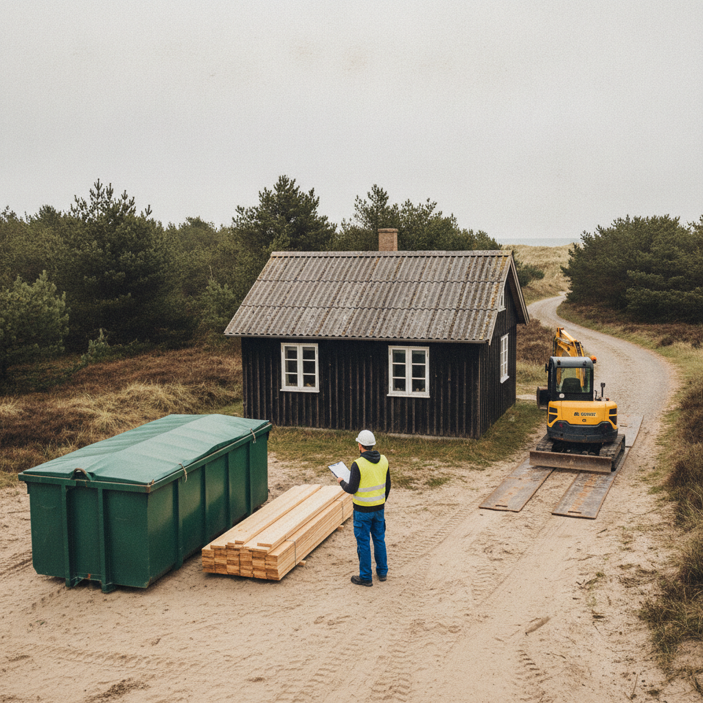 Nedrivning af sommerhus: tilladelse, miljøscreening og affaldsanmeldelse