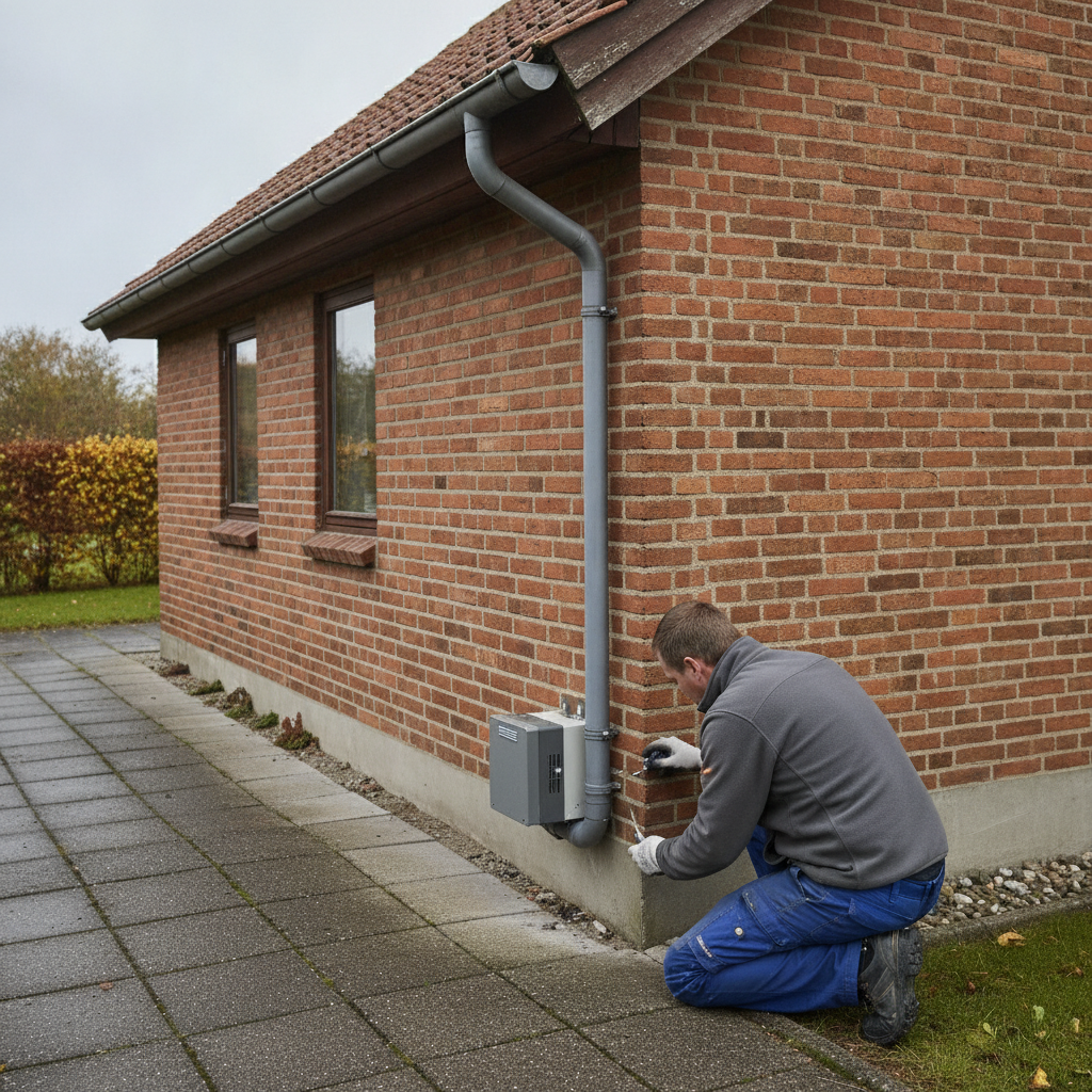 vvs, radonsug, radonsikring, radon, indeklima, ventilation, tætning, udendørs, fundament, sokkel, rørføring, ventilator, afkast, terrændæk, kælder, parcelhus, mursten, tagsten, renovering, vedligeholdelse, professionel, byggearbejde, pris, tilbud, hus, bolig, håndværker